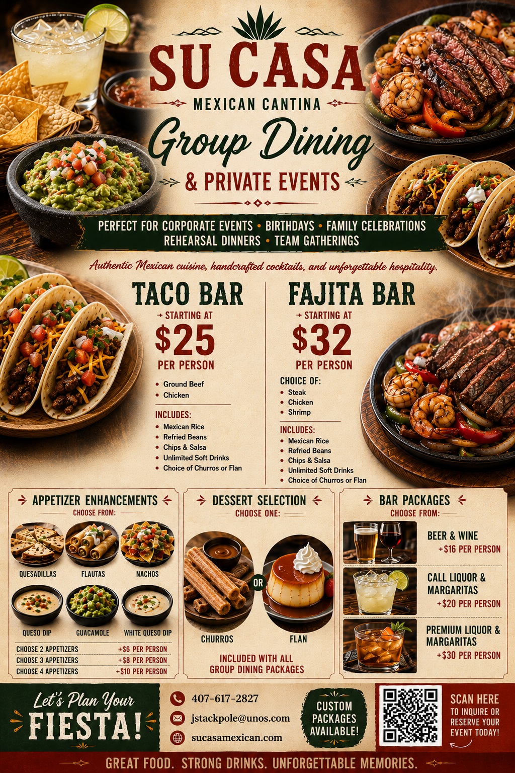 Su Casa Group Dining Flyer
